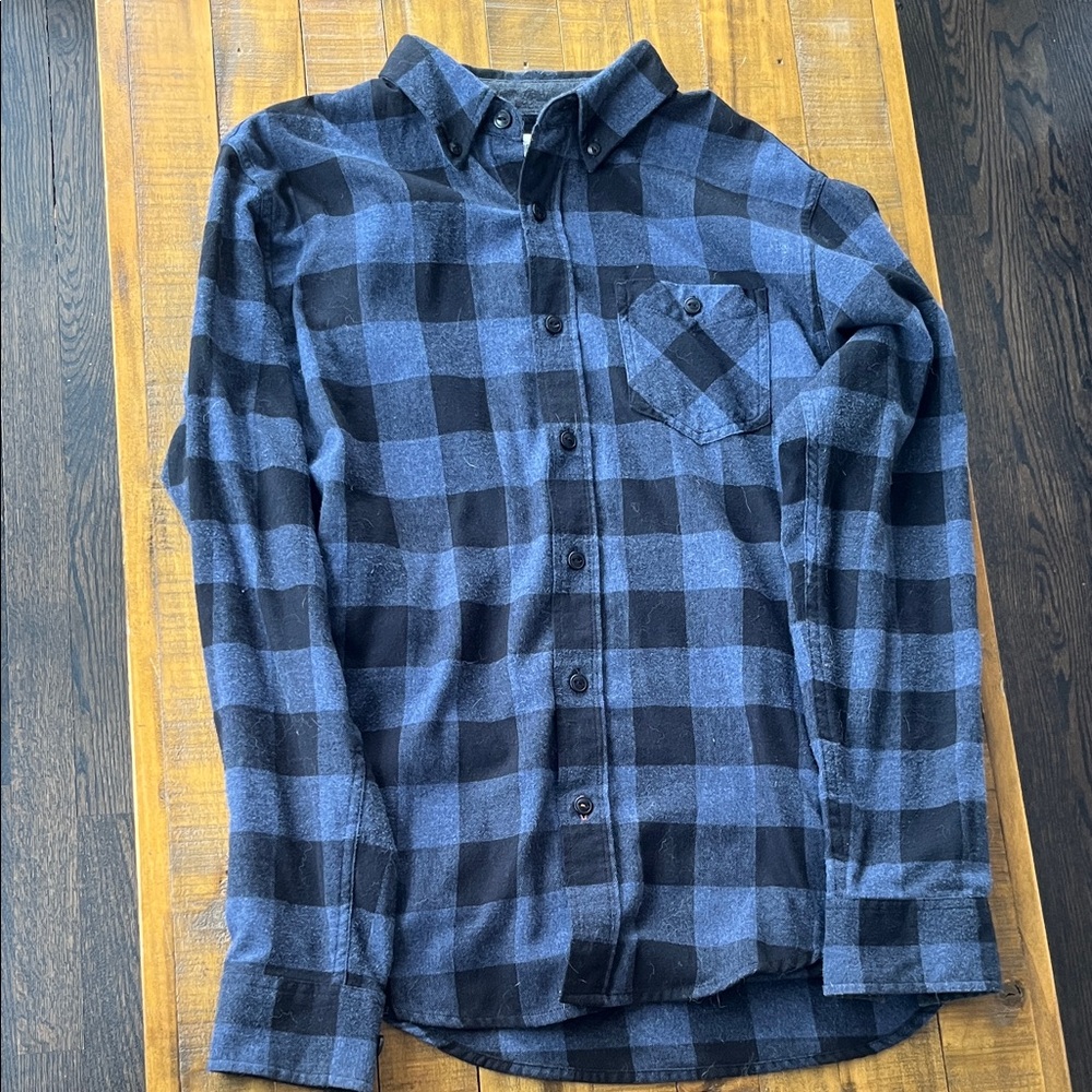 Weatherproof Men's Navy and Black Checkered Shirt